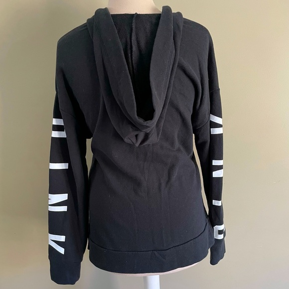 PINK hoodie w/ crisscross drawstrings - Picture 4 of 6